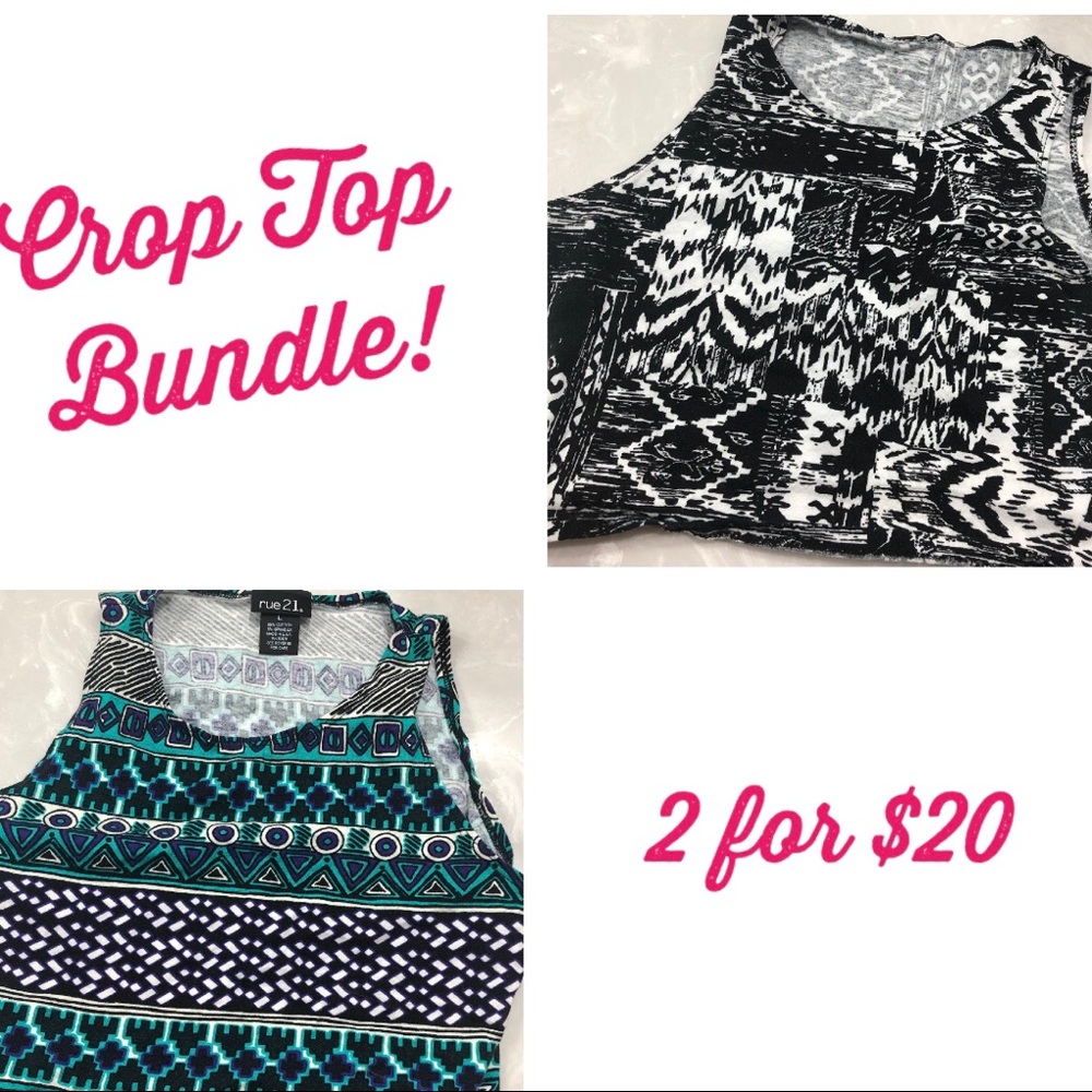 Set of 2 crop tops!